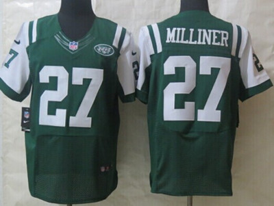 Men's New York Jets #27 Dee Milliner Green Nik Elite Jersey