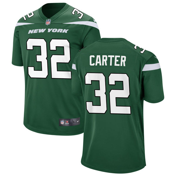 Men's New York Jets #32 Michael Carter Nike Gotham Green Vapor Limited Jersey