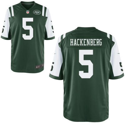 Men's New York Jets #5 Christian Hackenberg Green Team Color NFL Nike Elite Jersey
