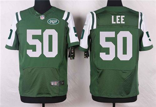 Men's New York Jets #50 Darron Lee Green Team Color NFL Nike Elite Jersey