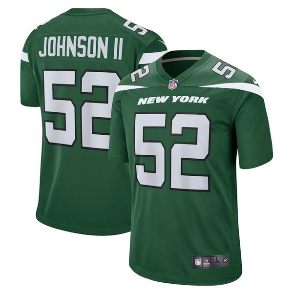 Men's New York Jets #52 Jermaine Johnson II Nike Gotham Green Vapor Limited Jersey