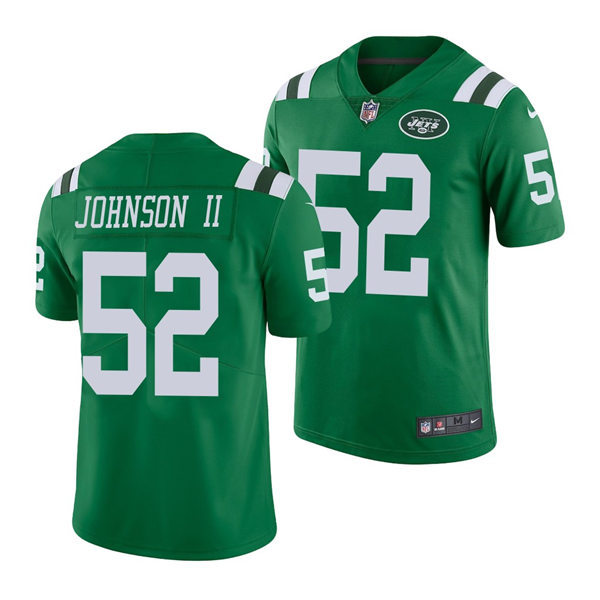Men's New York Jets #52 Jermaine Johnson II Nike Green Color Rush Limited Jersey