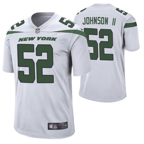 Men's New York Jets #52 Jermaine Johnson II Nike White Vapor Limited Jersey