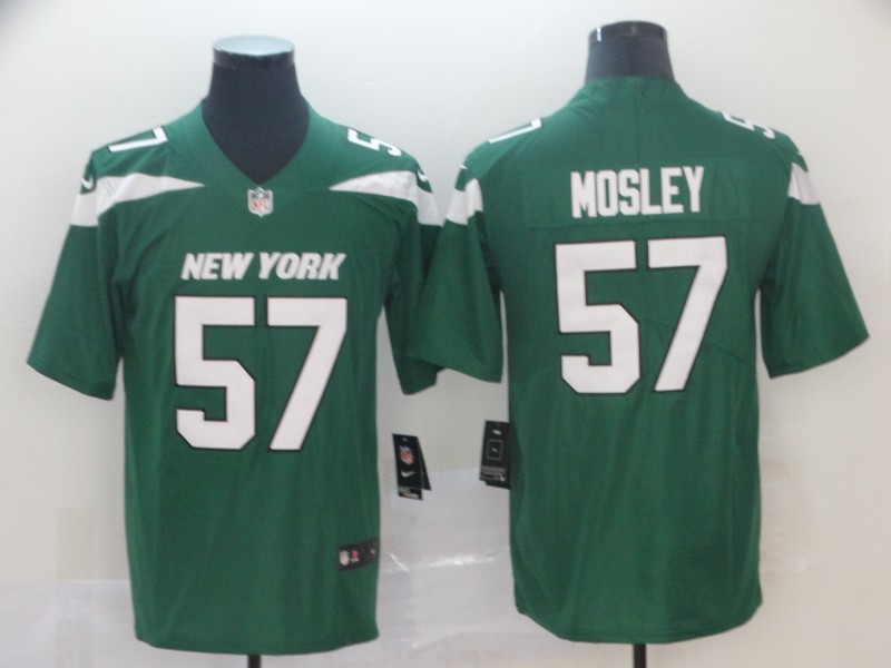 Men's New York Jets #57 C. J. Mosley Green Nike NFL Vapor Limited Jersey