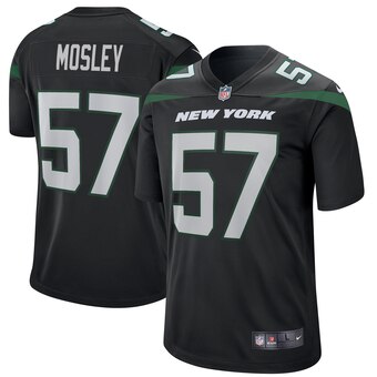 Men's New York Jets #57 C.J. Mosley Nike Gotham Black Vapor Limited Jersey
