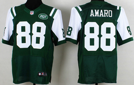 Men's New York Jets #88 Jace Amaro Green Nik Elite Jersey