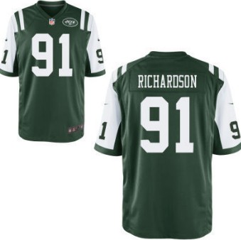 Men's New York Jets #91 Sheldon Richardson Green Nik Elite Jersey