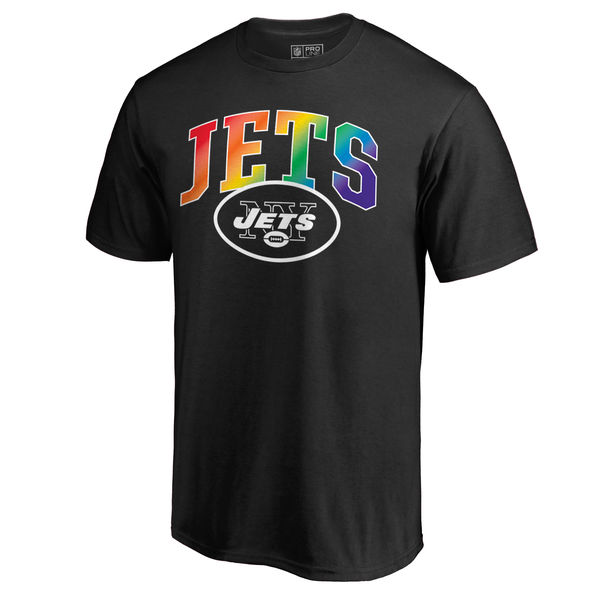 Men's New York Jets NFL Pro Line By Fanatics Branded Black Big & Tall Pride T-Shirt
