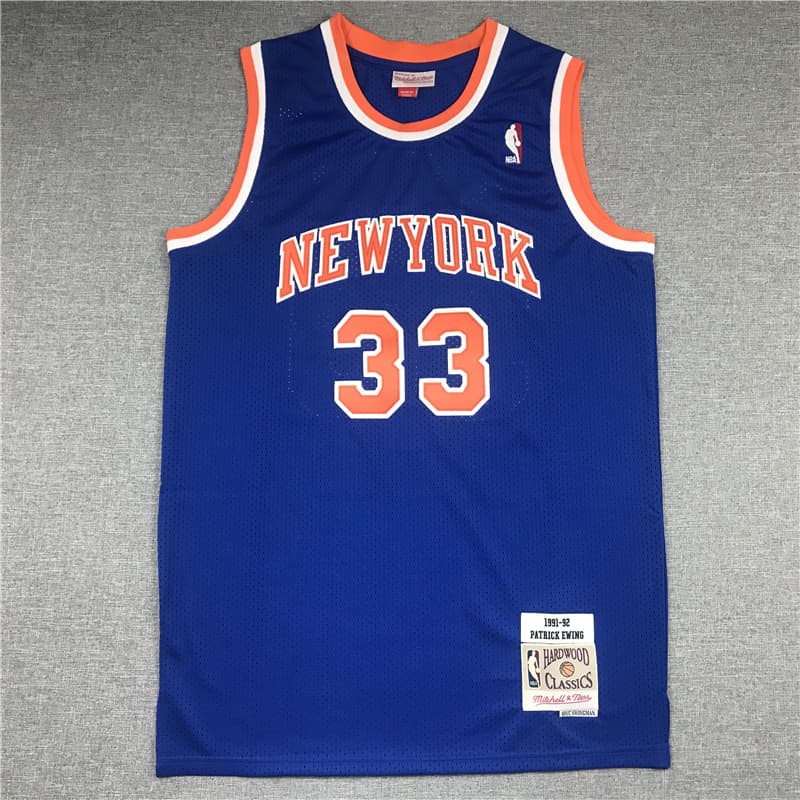 Men's New York Knicks  Jersey - All  Stitched Patrick Ewing