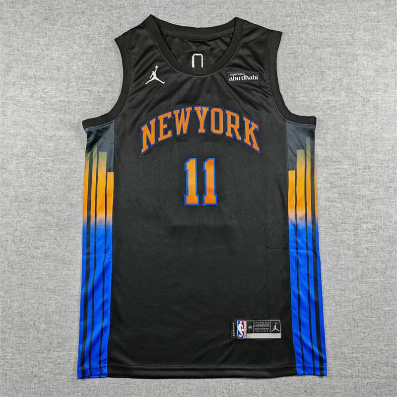 Men's New York Knicks  Jersey V2 - All  Stitched Jalen Brunson 11