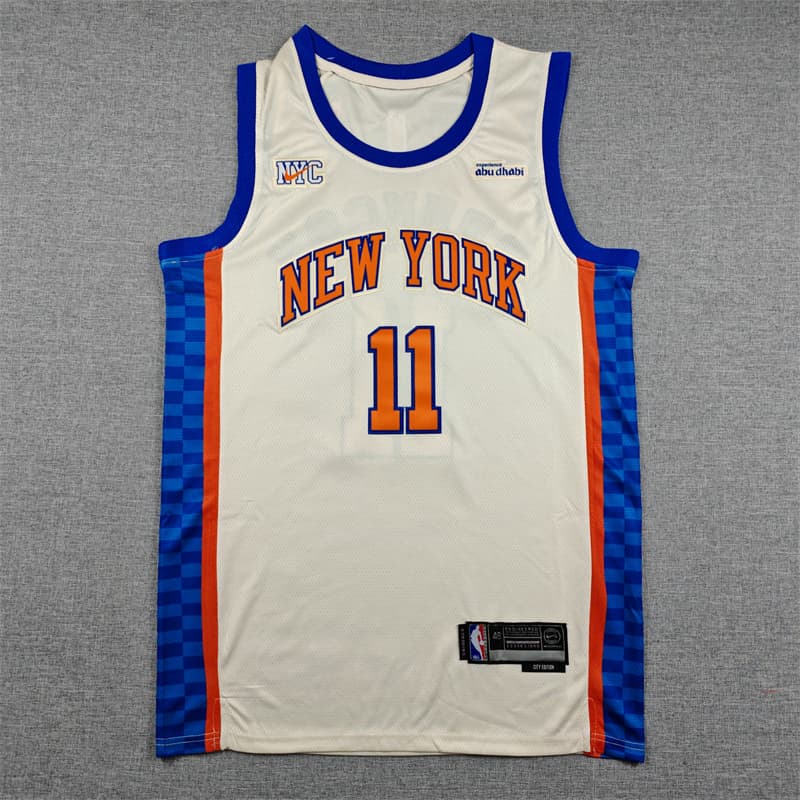 Men's New York Knicks  Jersey V2 - All Stitched Jalen Brunson     11