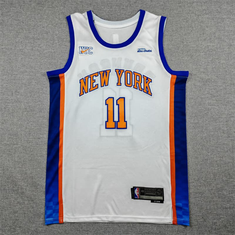 Men's New York Knicks  Jersey V2 - All Stitched Jalen Brunson   #11