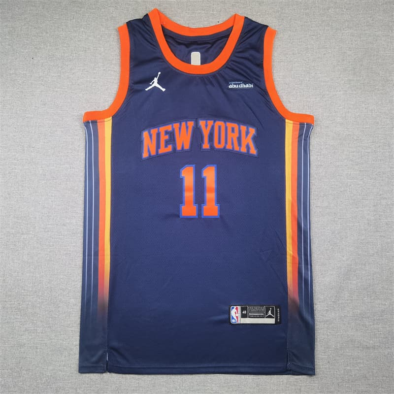 Men's New York Knicks  Jersey V2 - All Stitched Jalen Brunson  #  11