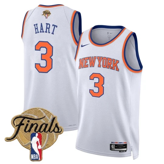Men's New York Knicks 2026 Finals Swingman Jersey V2 - All Stitched  Josh Hart 3