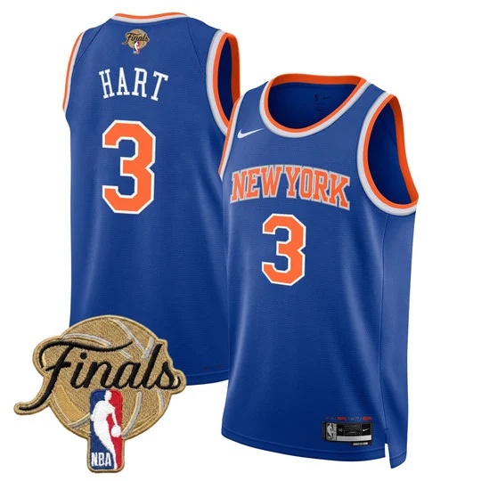Men's New York Knicks 2026 Finals Swingman Jersey V2 - All Stitched  Josh Hart3