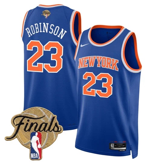 Men's New York Knicks 2026 Finals Swingman Jersey V2 - All Stitched  Mitchell Robinson  23