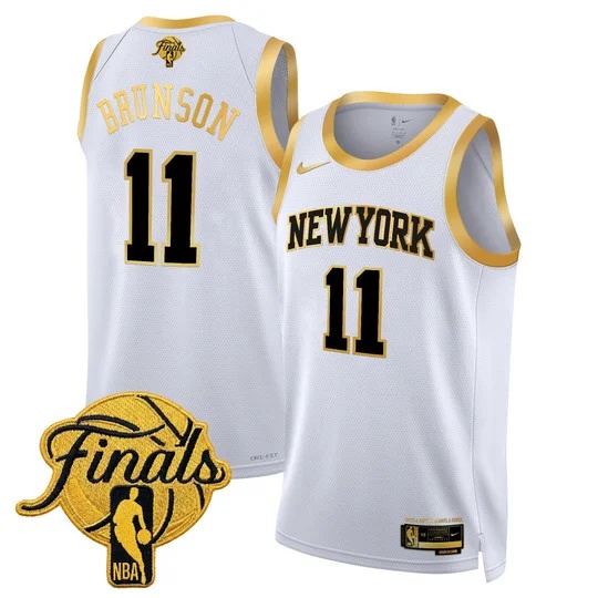 Men's New York Knicks 2026 Finals Swingman Jersey V2 - All Stitched 11  Jalen Brunson