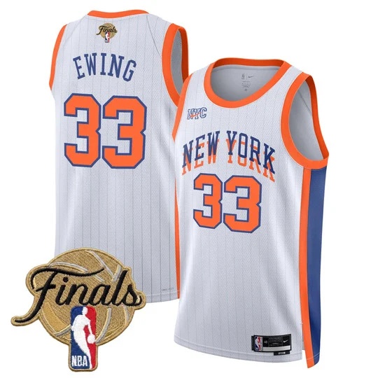 Men's New York Knicks 2026 Finals Swingman Jersey V2 - All Stitched Patrick Ewing