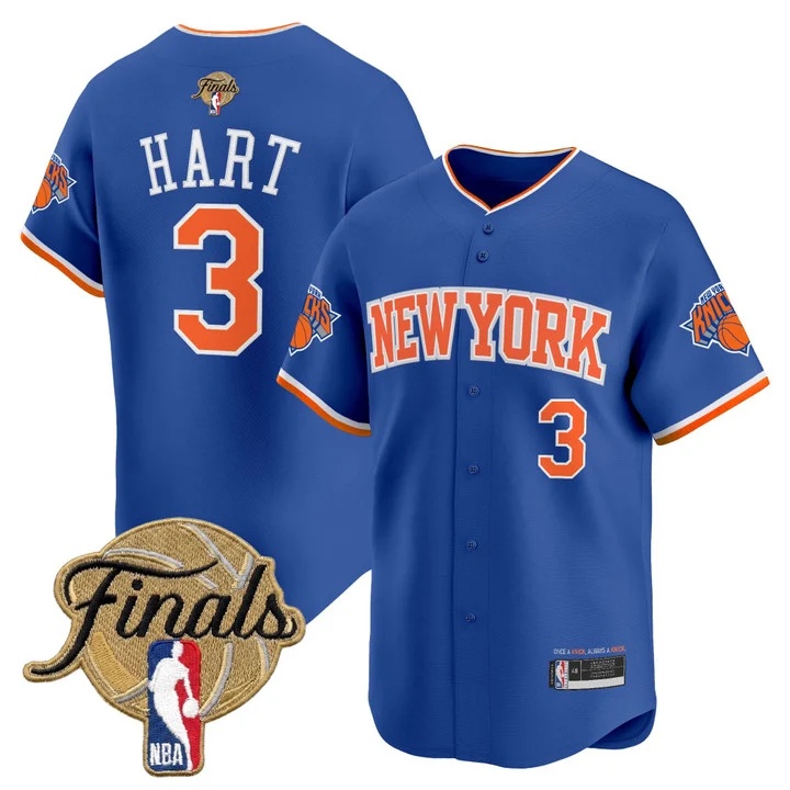 Men's New York Knicks 2026 Finals Vapor Baseball Jersey - All Stitched Josh Hart