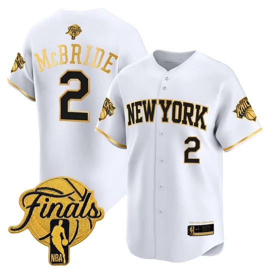 Men's New York Knicks 2026 Finals Vapor Baseball Jersey - All Stitched Miles McBride    2