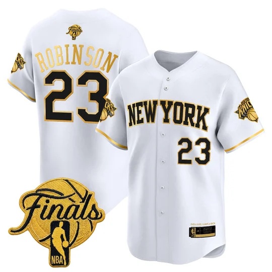 Men's New York Knicks 2026 Finals Vapor Baseball Jersey - All Stitched Mitchell Robinson    23