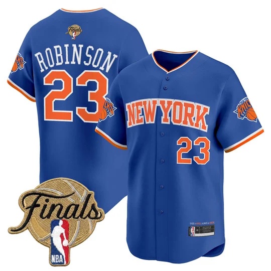 Men's New York Knicks 2026 Finals Vapor Baseball Jersey - All Stitched Mitchell Robinson