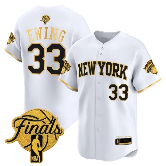 Men's New York Knicks 2026 Finals Vapor Baseball Jersey - All Stitched Patrick Ewing     33