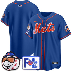 Men's New York Mets 2025 Spring Training Jersey - All Stitched Royal Team