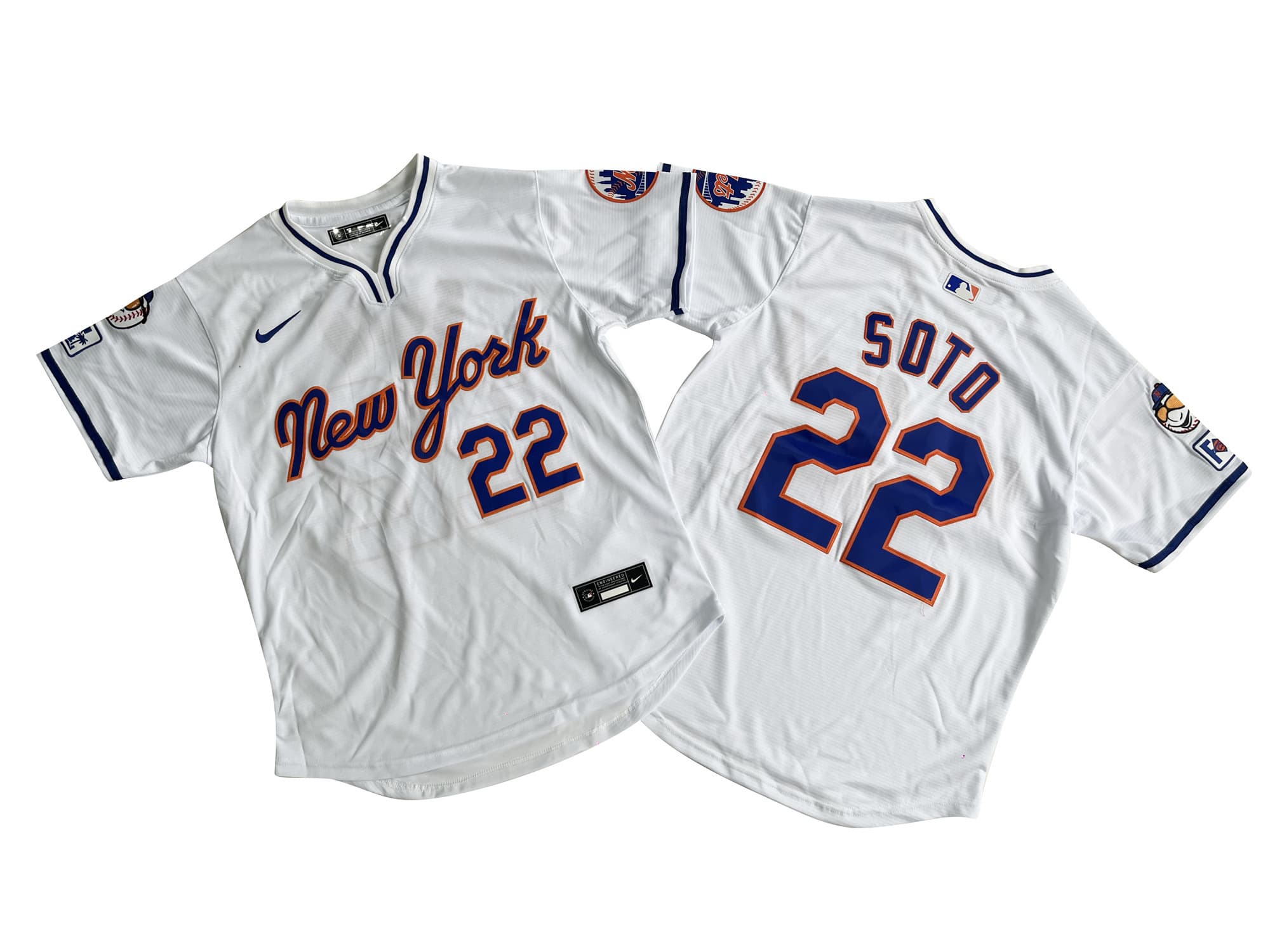 Men's New York Mets 22# Juan Soto Nike White Limited Player Jersey