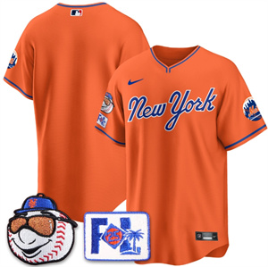 Men's New York Mets Blue Road 2025 Spring Training Jersey - All Stitched OrangeTeam