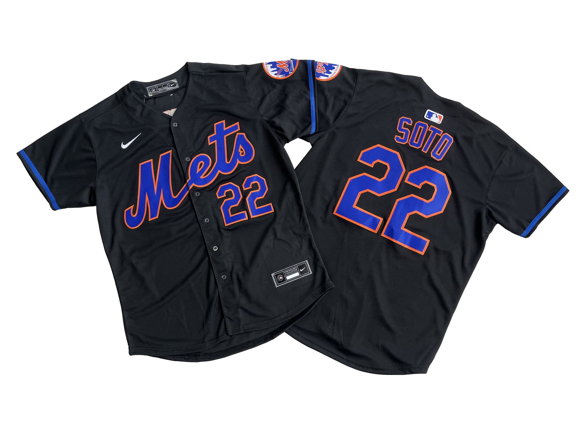 Men's New York Mets Juan Soto 22# Nike Black Alternate Limited Player Jersey