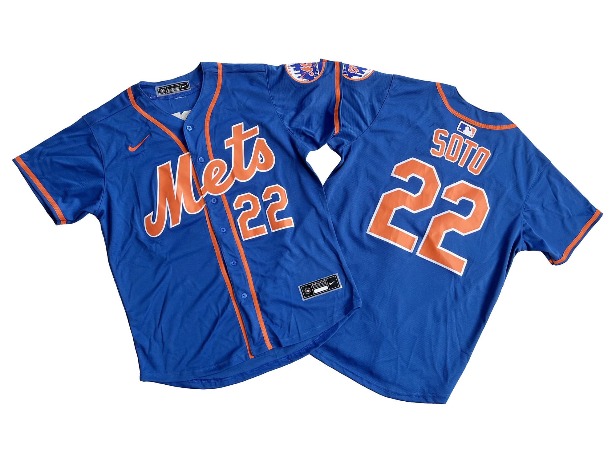 Men's New York Mets Juan Soto 22# Nike Blue Home Limited Player Jersey