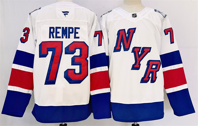 Men's New York Rangers #73 Matt Rempe White 2024-25 Stadium Series