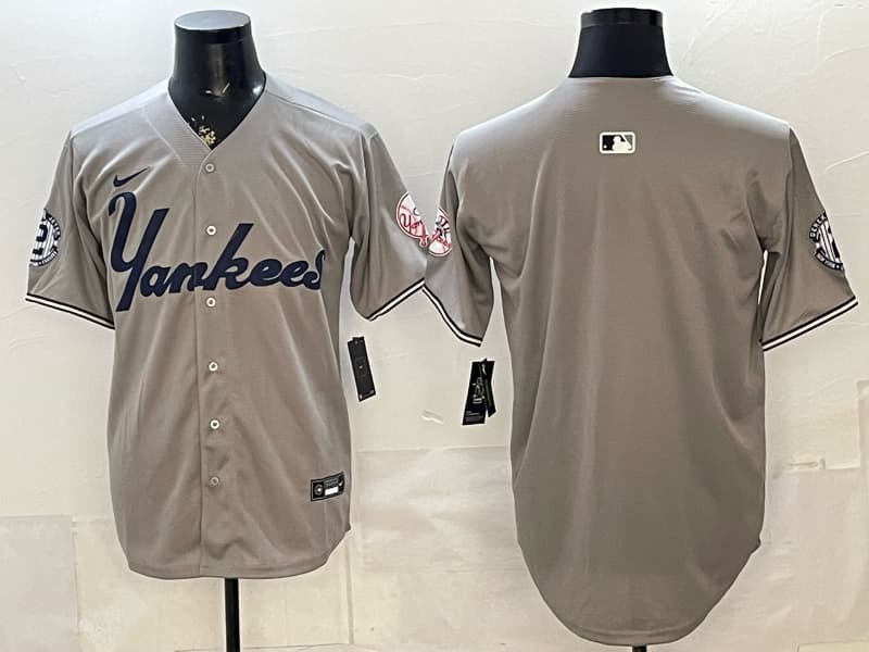 Men's New York Yankees   Nike Gray Nike Gray Player Name Jersey