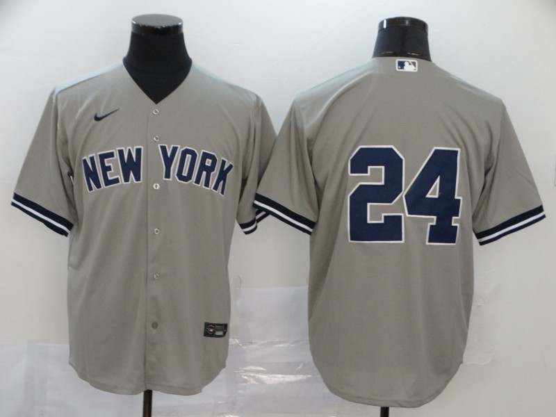 Men's New York Yankees #24 Gary Sanchez Nike Gray Road Cool Base Baseball Jersey