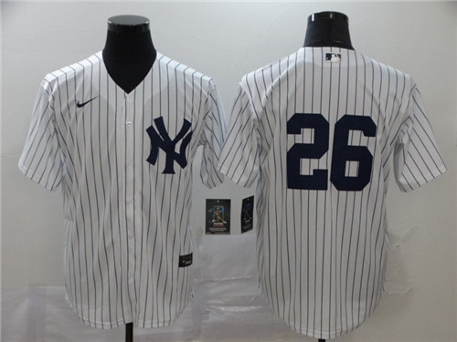 Men's New York Yankees #26 DJ LeMahieu Nike White Home Cool Base Baseball Jersey