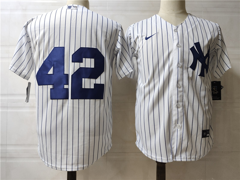 Men's New York Yankees #42 Mariano Rivera Nike White Home Cool Base Baseball Jersey