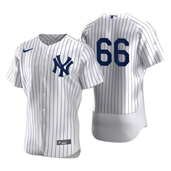 Men's New York Yankees #66 Kyle Higashioka White Home FlexBase Game Jersey