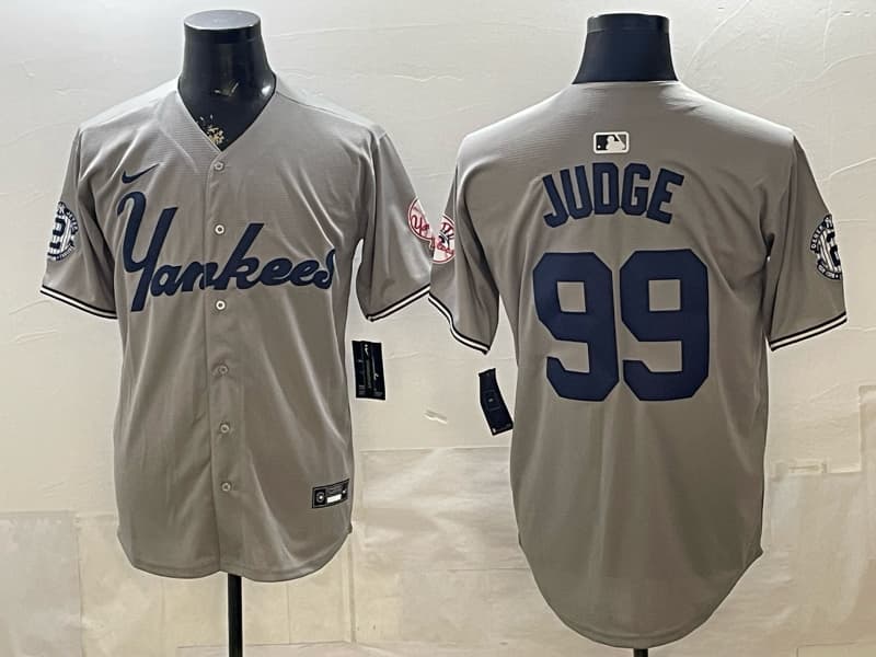 Men's New York Yankees 99# Aaron Judge Nike   Replica Player Name Jersey