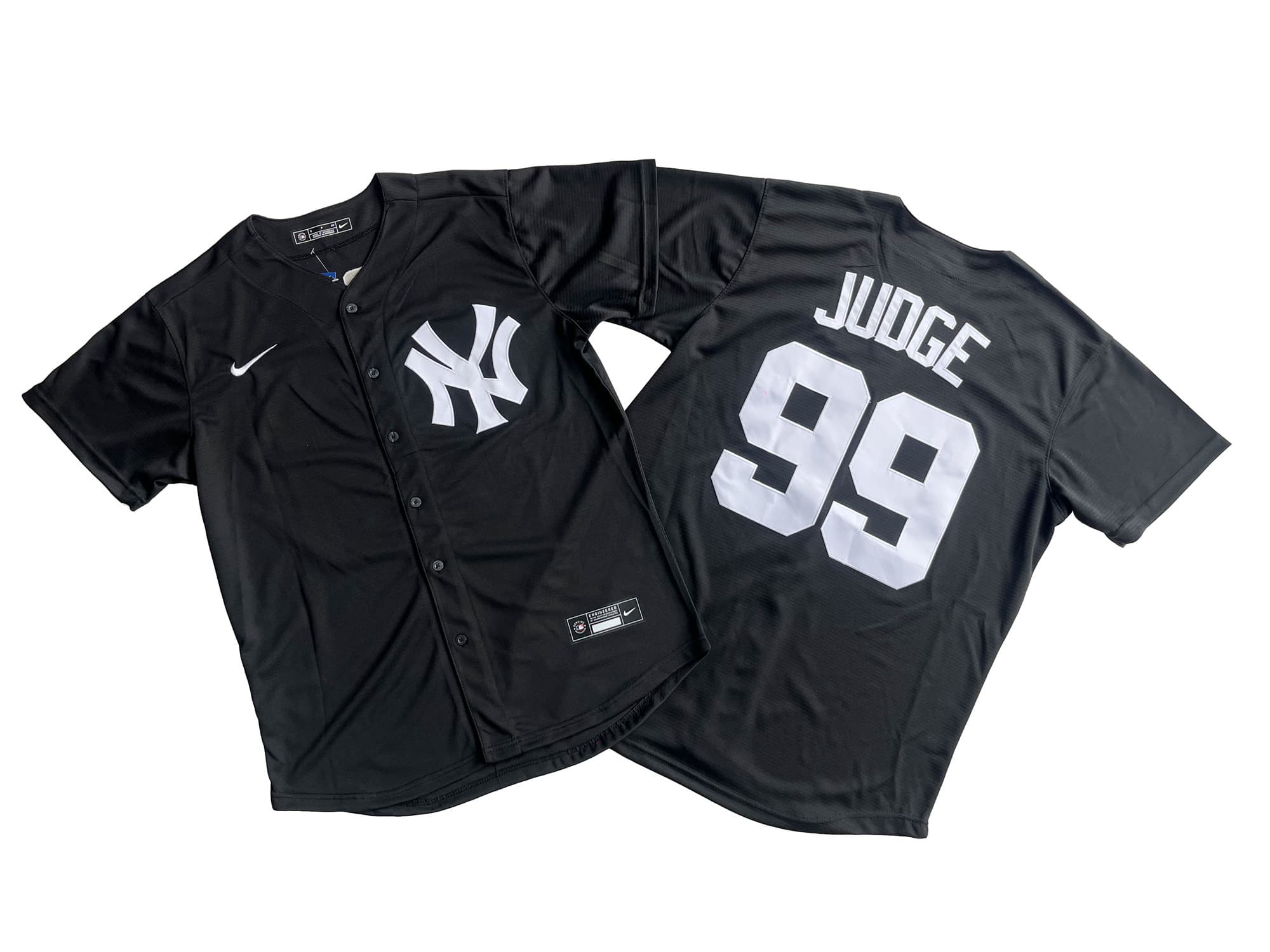 Men's New York Yankees 99# Aaron Judge Nike Black Home Limited Player Jersey