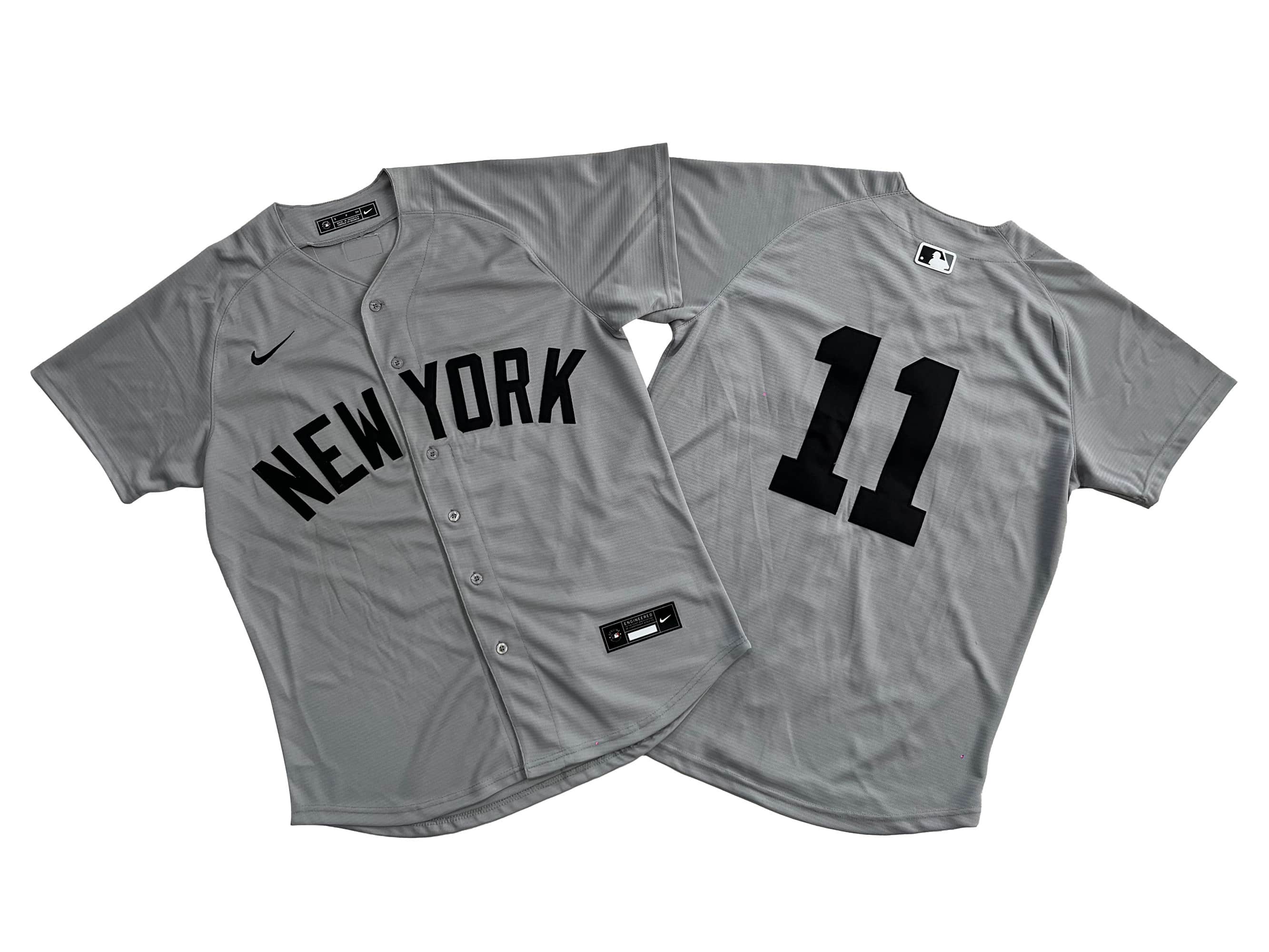 Men's New York Yankees Anthony Volpe Nike Gray Away Limited Player Jersey