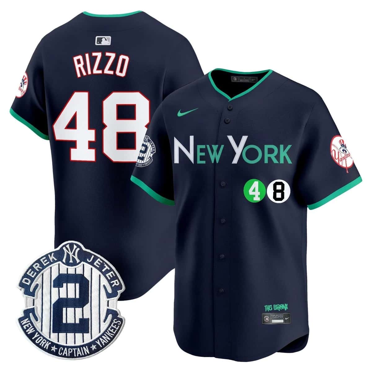 Men's New York Yankees City Connect Vapor Premier Limited Jersey - All Stitched Anthony Rizzo 48