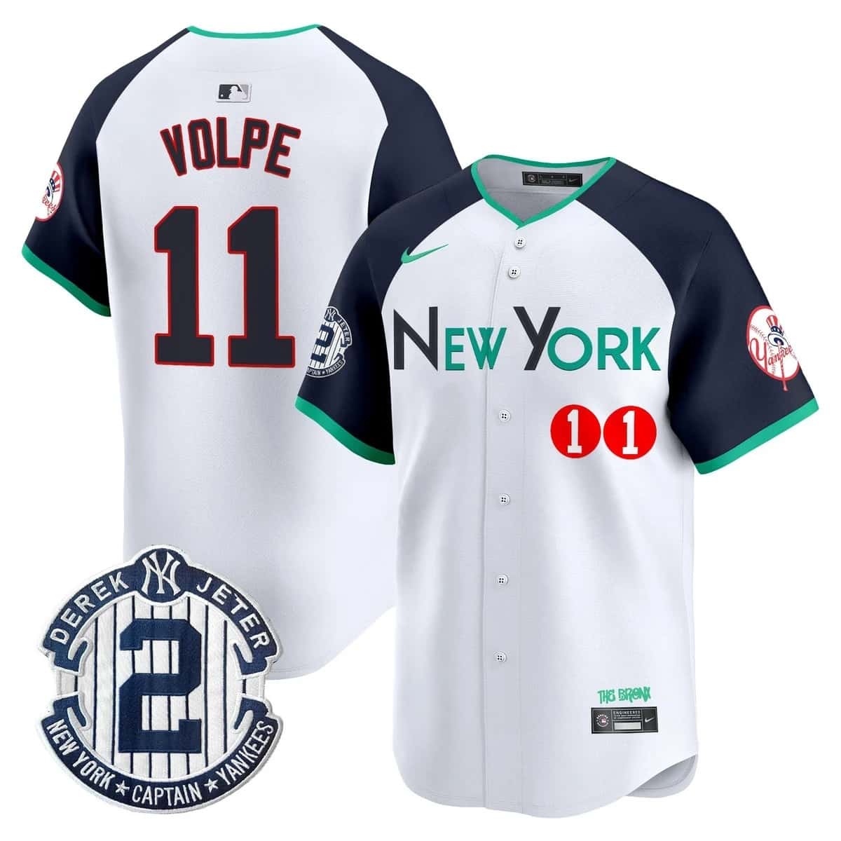 Men's New York Yankees City Connect Vapor Premier Limited Jersey - All Stitched Anthony Volpe    11