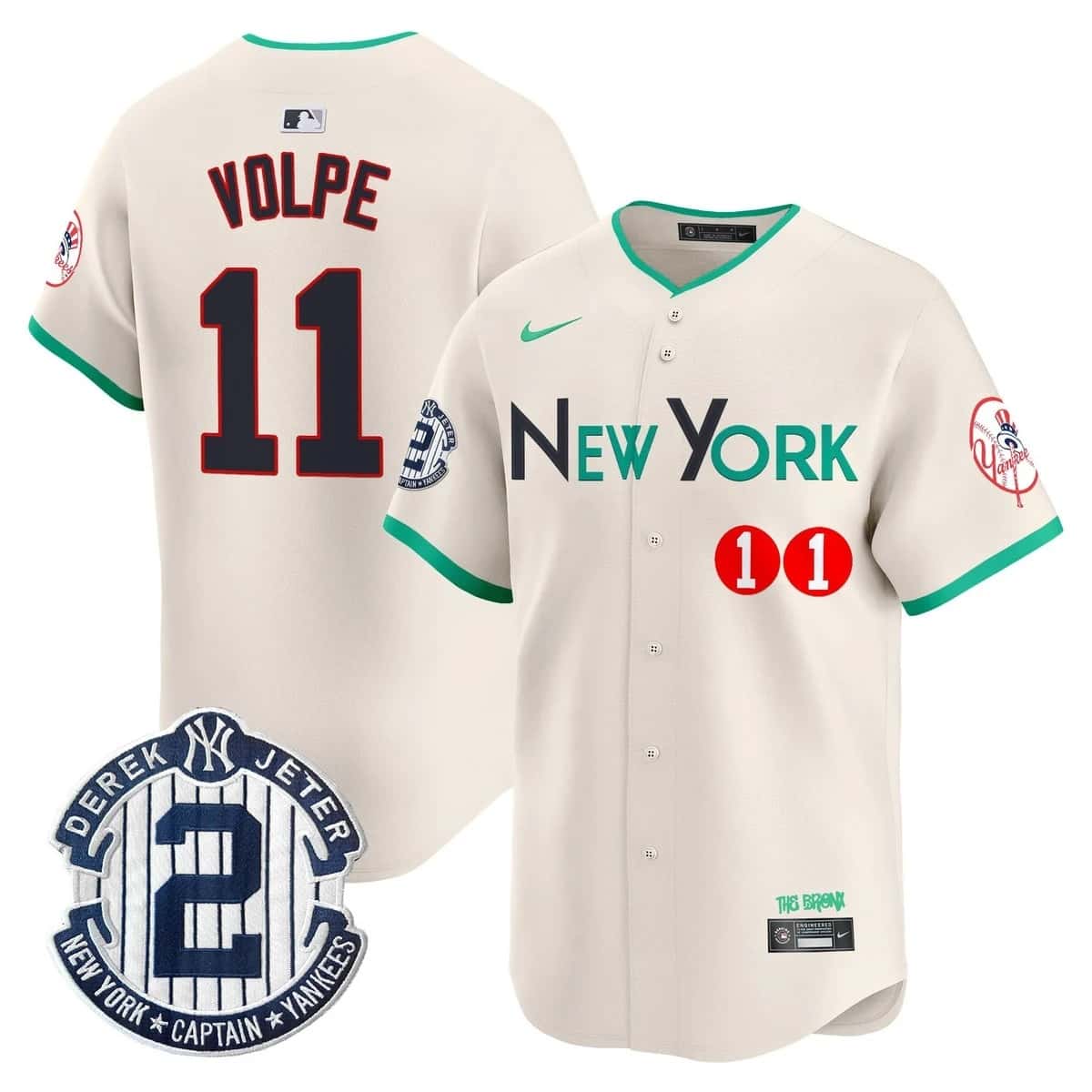 Men's New York Yankees City Connect Vapor Premier Limited Jersey - All Stitched Anthony Volpe  11