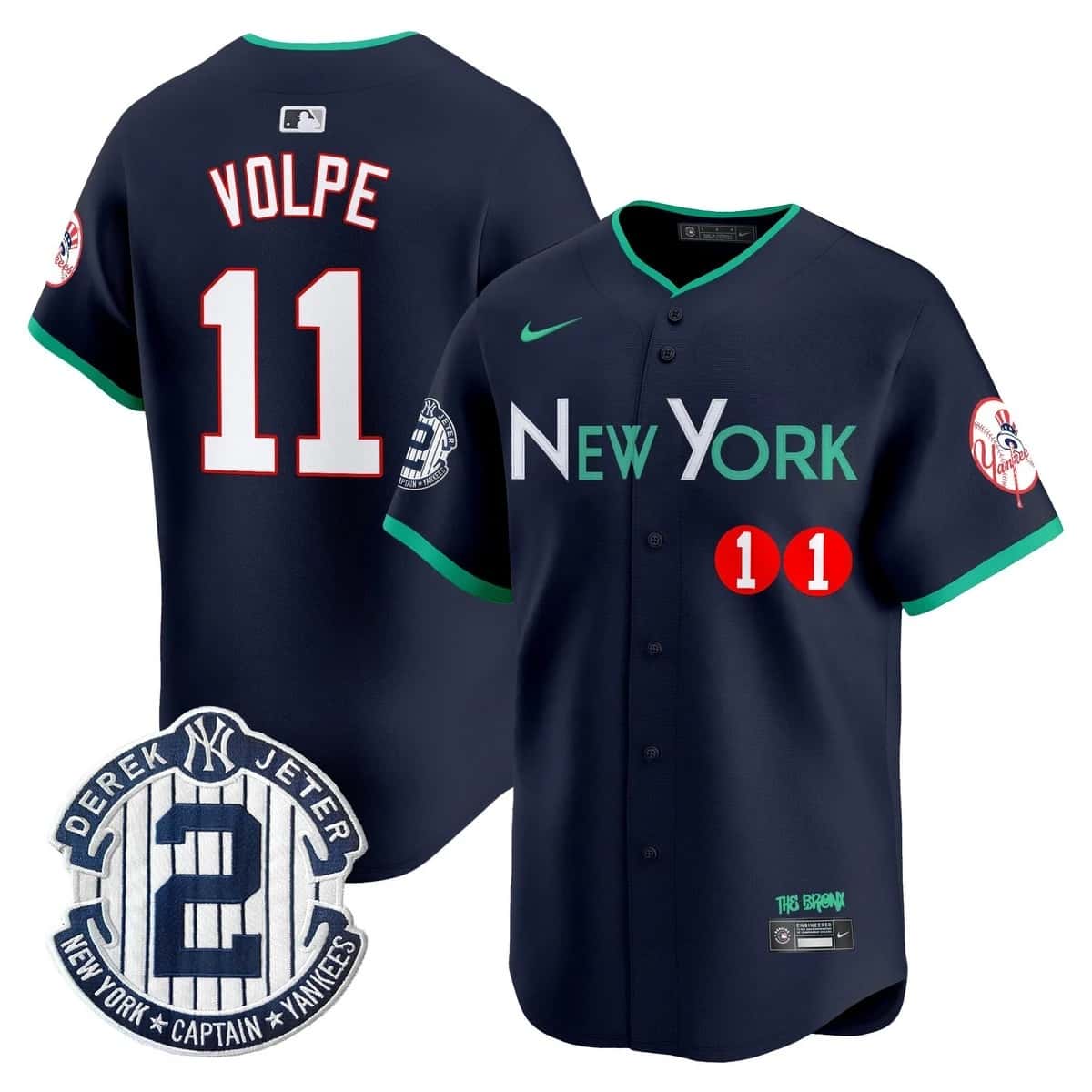 Men's New York Yankees City Connect Vapor Premier Limited Jersey - All Stitched Anthony Volpe