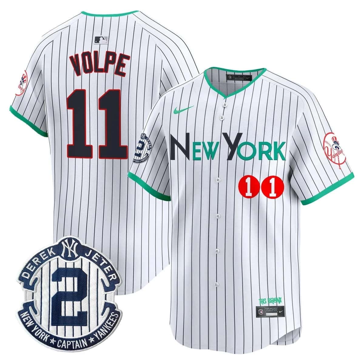 Men's New York Yankees City Connect Vapor Premier Limited Jersey - All Stitched Anthony Volpe 11