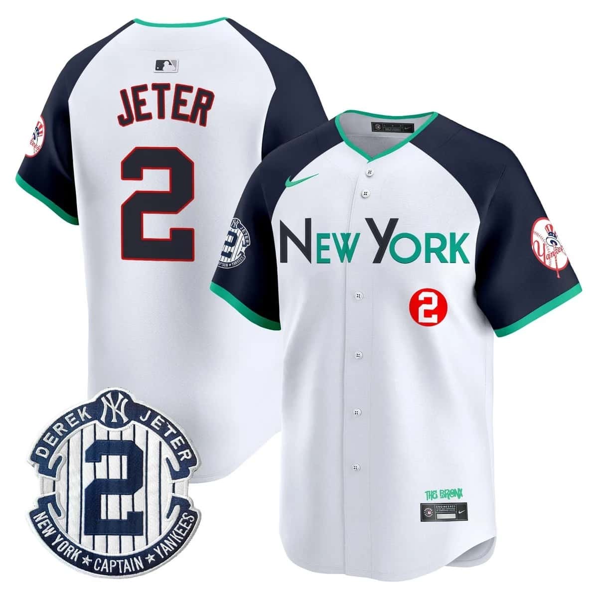 Men's New York Yankees City Connect Vapor Premier Limited Jersey - All Stitched Derek Jeter    2