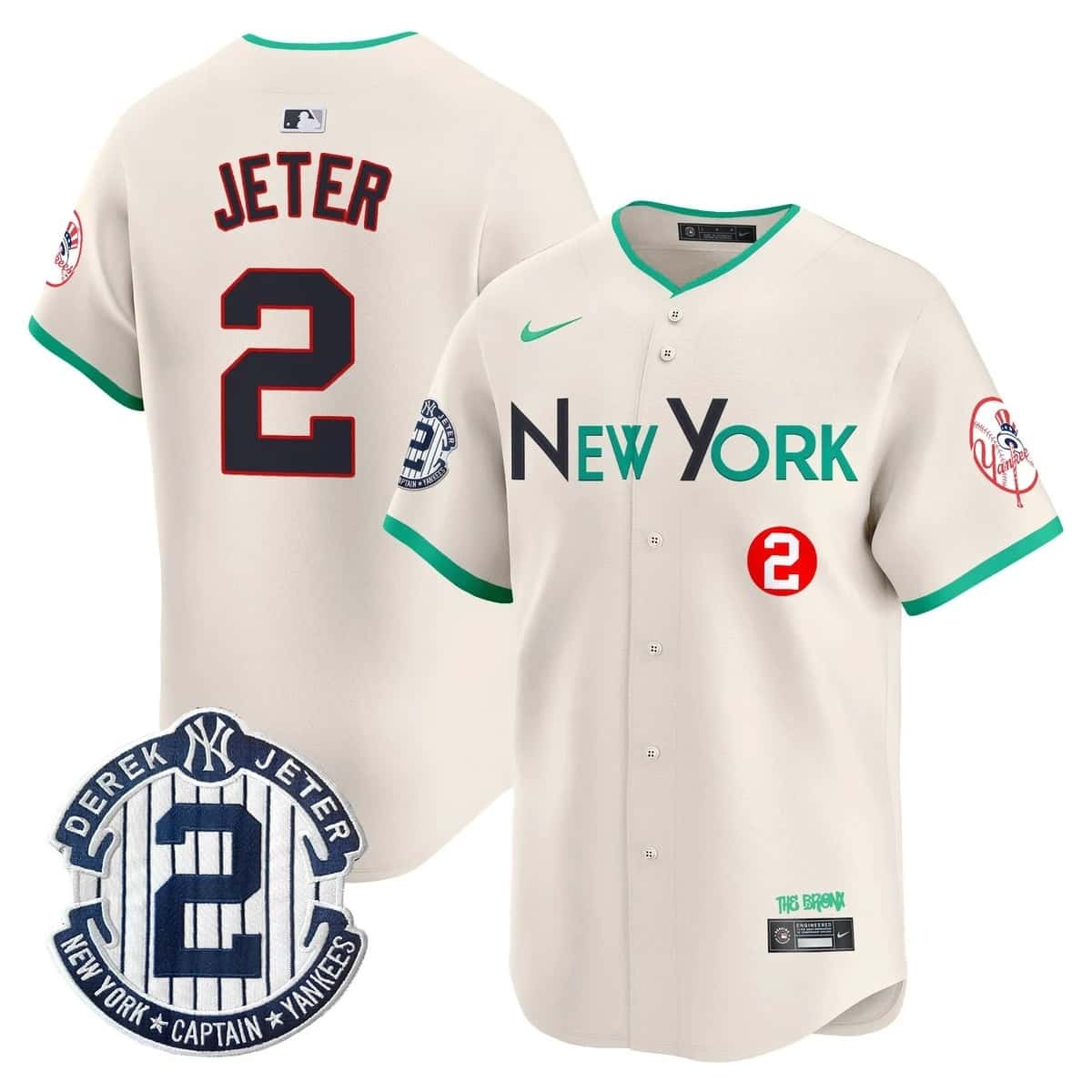 Men's New York Yankees City Connect Vapor Premier Limited Jersey - All Stitched Derek Jeter   2