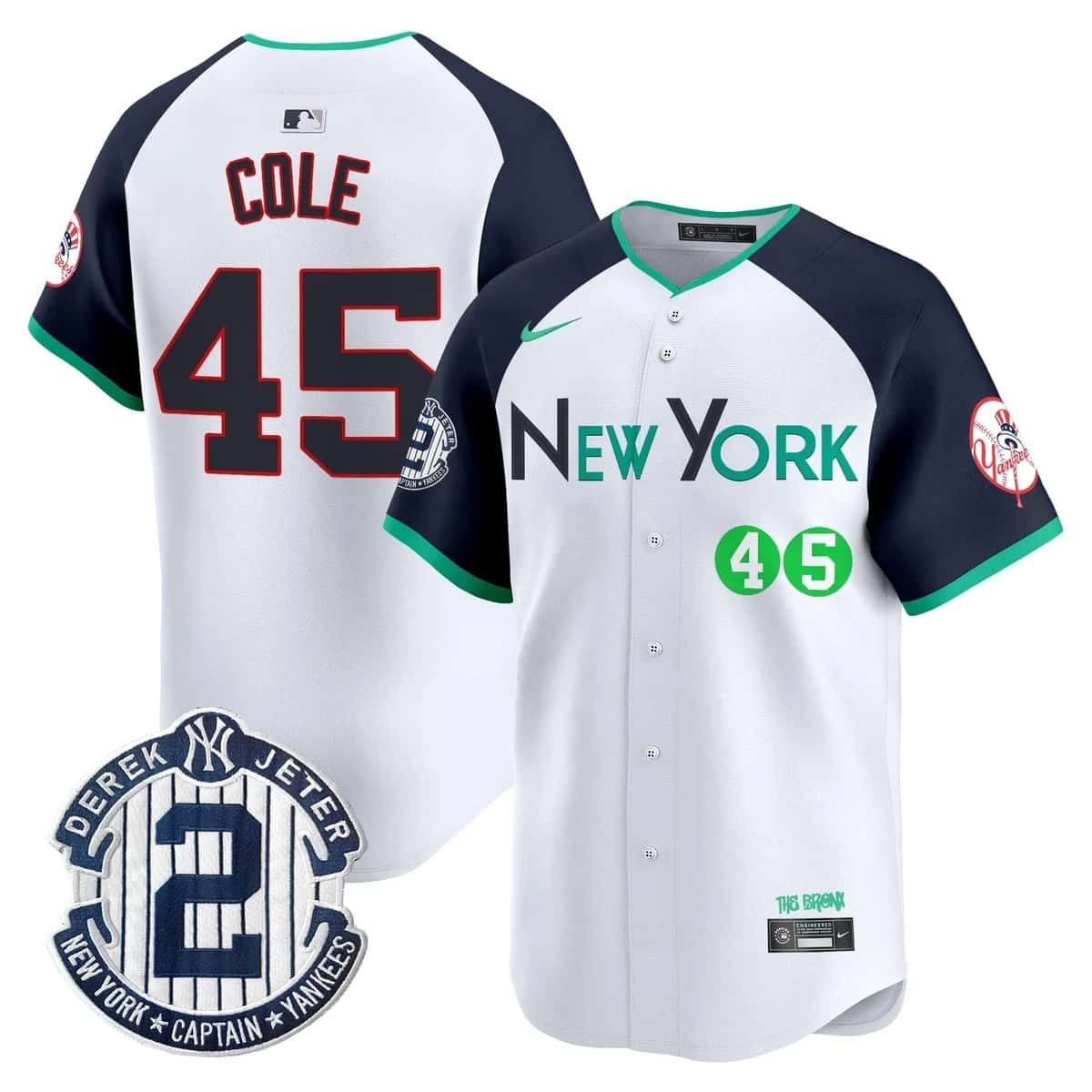 Men's New York Yankees City Connect Vapor Premier Limited Jersey - All Stitched Gerrit Cole   45