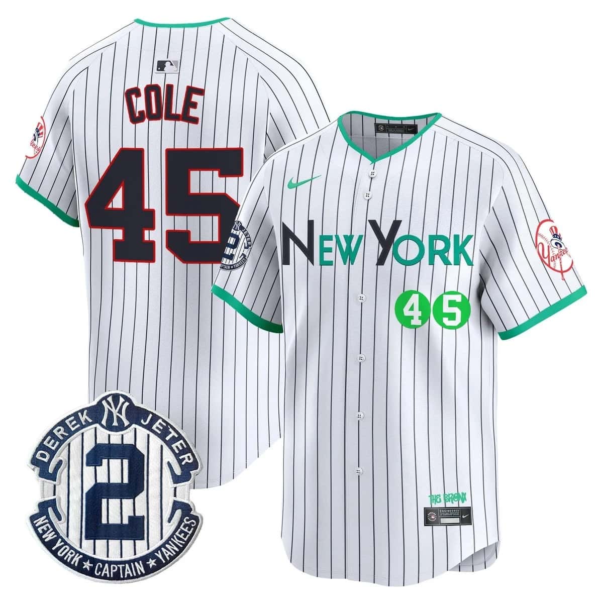 Men's New York Yankees City Connect Vapor Premier Limited Jersey - All Stitched Gerrit Cole  45